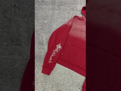 Pull-over à points réversibles imprimé sur mesure Sweatshirt français Terry poids lourd Acide Wash S