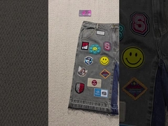 Des patchs de broderie personnalisés Logo Baggy Jorts Vêtements de rue de haute qualité