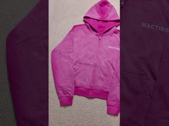 Survêtements de jogging sport baggy personnalisés avec lavage à l'acide pour hommes, streetwear, fermeture éclair, pantalon de survêtement 100% coton