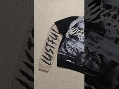 T-shirt à manches longues imprimé en coton DTG imprimé sur mesure