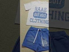 Vêtements de rue d'été personnalisés 2 pièces ensemble combinaisons de jogger 100% coton combinaison de sport pour hommes écran Dtg Print Sho