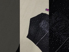 Sweat à capuche zippé surdimensionné en strass brillant de luxe personnalisé, lavage à l'acide, streetwear vintage