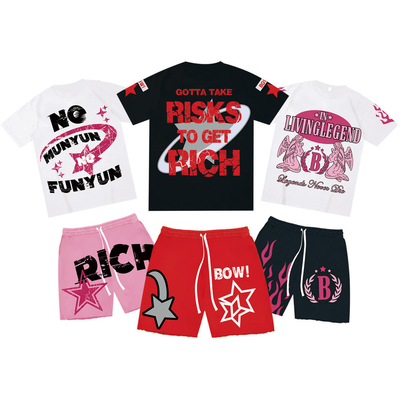 acheter La vie quotidienne Casual 2 pièces Ensemble Mens Vintage Lavé à l' acide Sweat Shorts Et T-shirts online manufacture