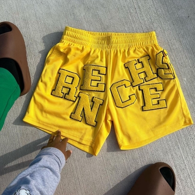acheter Étiquettes personnalisées Respirant Fit Casual Imprimé Jogger Sport Gym Courir Basketball Shorts à mailles pour hommes online manufacture
