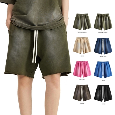 acheter 2024 été Vintage homme Coupe française Terry 440G Poids lourd Coton Soleil pâle Shorts online manufacture