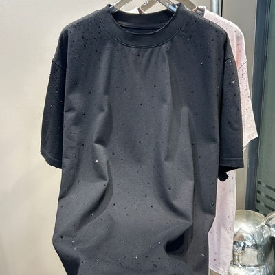 acheter Étiquette T-shirt en strass poids lourd sur mesure pour les vêtements de rue online manufacture