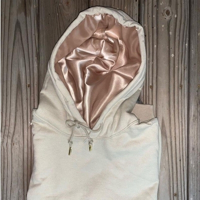 acheter Sweat-shirt à capuche avec doublure en laine de golf, pull à capuche en soie, pull à fermeture à glissière, manche régulière, doublure en satin online manufacture