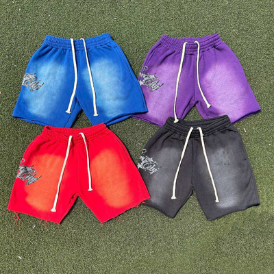 acheter Des shorts sur mesure en coton français Terry surdimensionnés lavés à l'acide online manufacture