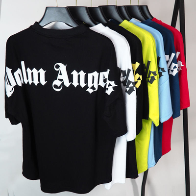 acheter 240gm T-shirt en coton lourd avec imprimé en mousse 3D et col O-Neck Plain online manufacture