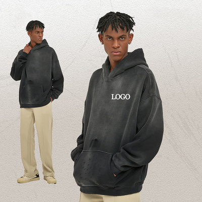 acheter Homme sur mesure 360 Gsm Français Terry surdimensionné Hoodie vide avec support Graphique Design online manufacture