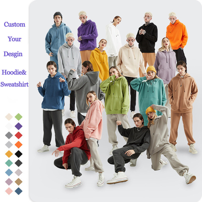 acheter 360 grammes surdimensionné pull pull-up fermeture à glissière sweat-shirt avec capuchon pour hommes femmes online manufacture