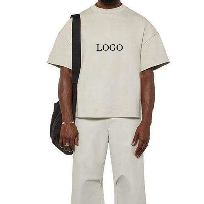 acheter Hip Hop style 300gm 100% coton Homme sur mesure épaule T-shirt découpé surdimensionné online manufacture