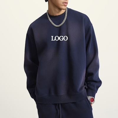 acheter Vintage Sun Fading Troublemade Crew Neck Sweatshirt avec capuchon en M-2XL ou taille personnalisée online manufacture