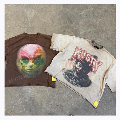 acheter Support 7 jours Temps de livraison de l'ordre de l'échantillon Impression personnalisée Dtg T-shirt coupé pour hommes online manufacture