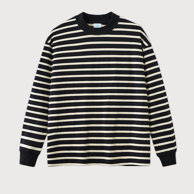 acheter T-shirt à rayures de base 100% coton homme online manufacture