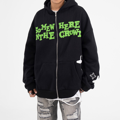 acheter Unisexe personnalisé Y2k Streetwear Zipup Hoodie avec imprimé 3D Puff et fermeture de fermeture complète online manufacture
