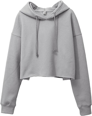 acheter Sweat-shirt en polyester à capuche Short Casual Sporty Hoodie pour femmes à capuche crop top online manufacture