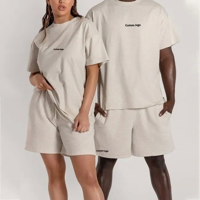 acheter T-shirt tricoté imprimé avec logo sur mesure surdimensionné pour les couples dans le style décontracté et unisexe online manufacture