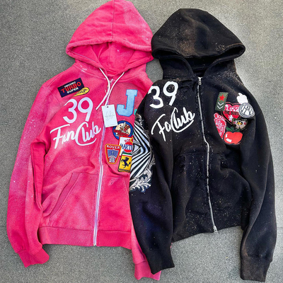 acheter 100% coton français Terry Hoodie personnalisé avec poids lourd 500gm et sérigraphie online manufacture