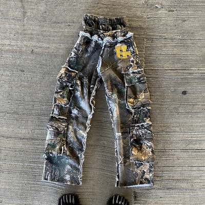 acheter Pantalons de survêtement en coton vintage en acide pour hommes online manufacture