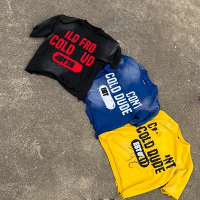 acheter Fabricant de t-shirts personnalisé avec délavage à l'acide, effet soleil fané, broderie vieillie, 100% coton, coupe carrée vintage, t-shirt court pour homme online manufacture