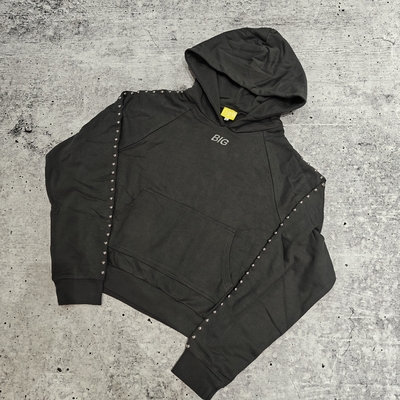 acheter Vêtements de rue personnalisés de haute qualité coton haut de gamme 420 Gsm poids lourd boxy fit fermeture à glissière vers le haut bling crystal strass Hoodie pour hommes online manufacture
