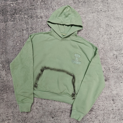 acheter Unisexe personnalisé surdimensionné lettre de broderie en blanc et en vrac sachet de détresse vintage poids lourd coton lavage à l'acide Hoodie pour hommes online manufacture