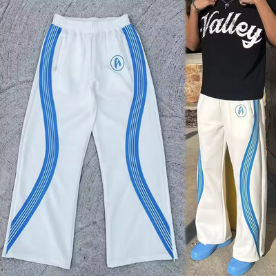Chaussures de sport à rayures 100% coton à jambes larges