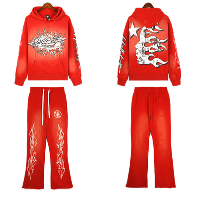 Costume d'entraînement sur mesure pour hommes 100% coton T-shirt à capuche français et pantalon de survêtement