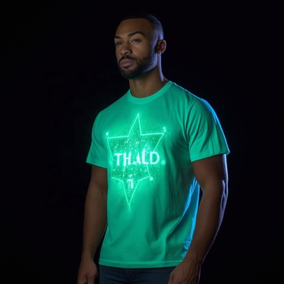 Impression sur mesure T-shirt en coton réfléchissant pour hommes