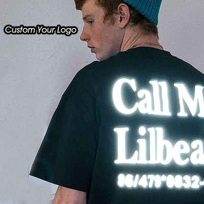 T-shirt réfléchissant en coton pour hommes