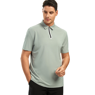 T-shirts de golf colorés sur mesure rapidement séchés pour hommes uniforme simple avec imprimé de logo