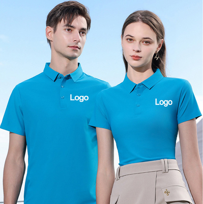 T-shirts de polo en fibre de glace pour hommes et garçons à manches courtes