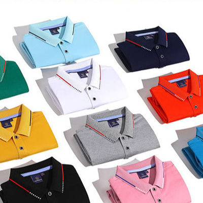 T-shirts de golf en tissu polyester/coton sur mesure