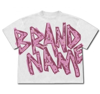 Couleur personnalisée DTG T-shirt imprimé Homme surdimensionné Lavé coupé Couleurs confortables