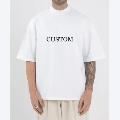 Couleur ou sur mesure 220 gsm 100% coton 300 gsm T-shirt boîtier surdimensionné