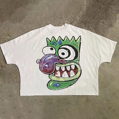 100% coton ou tissu personnalisé T-shirt de luxe pour hommes avec détection d'aiguille