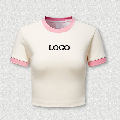 Vêtements de rue imprimés graphiques personnalisés pour la génération Y2k T-shirt rose pour bébé et bébé