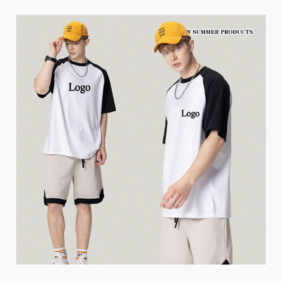 Garçons Jeunesse Homme Baseball T-shirt surdimensionné en tissu 100% coton pour les vêtements de rue