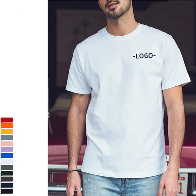 100% coton plus taille garçons T-shirts pour hommes avec imprimé graphique personnalisé et collier O-Neck