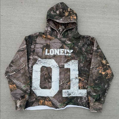 Unisexe tout imprimé Hoodie de camouflage en coton Terry sur mesure et design coupé