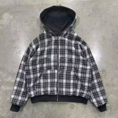 Vêtement à capuche à double couche en coton 100%