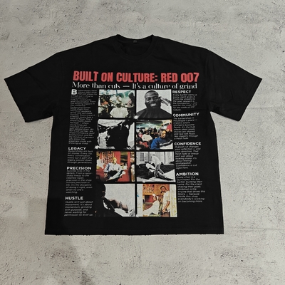 Impression sur mesure Transfert de chaleur Acide Laver Soleil T-shirt décoloré T-shirt de poids lourd coton découpé Boxy Fit T-shirt graphique pour hommes